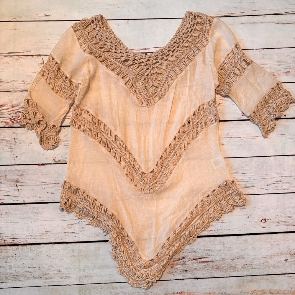 Bathing Suit Cover Up Cream Colored Size Large By Lagaci